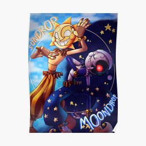 Five Nights at Freddy's Security Breach - Sun and Moon Poster RB1602 product Offical Five Nights At Freddy Merch