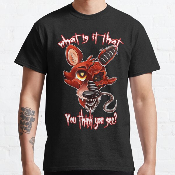 Five Nights At Freddy's 4- Nightmare Foxy Classic T-Shirt RB1602 product Offical Five Nights At Freddy Merch