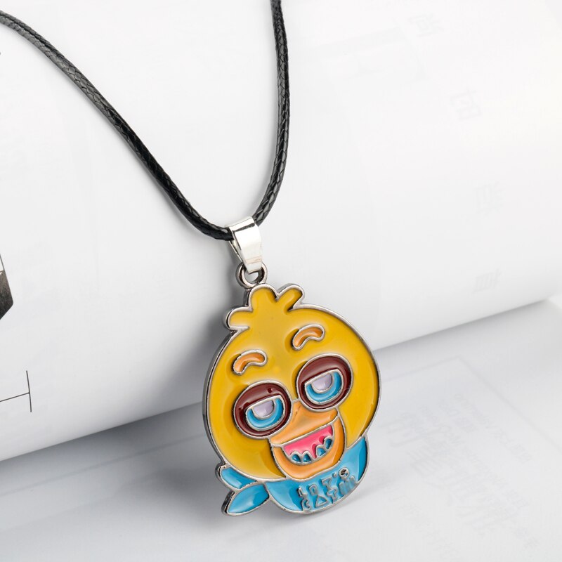 FIVENIGHTSATFREDDY Rope Chain Necklaces Game Jewelry FNAF Freddy Foxy Bonnie Chica Leather Rope Necklace Kid Christmas 1 - Five Nights at Freddy's Store