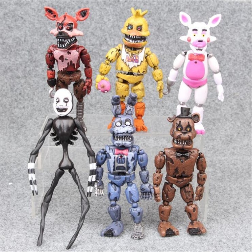 Five Night At Freddy Anime Figure Fnaf Bear Action Figure Pvc Model Freddy Toys For Children 1 - Five Nights at Freddy's Store